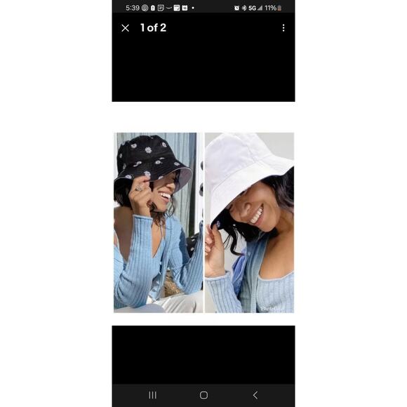 Alice + Olivia X FabFitFun REVERSIBLE BUCKET HAT Buy One Get One Free - Picture 5 of 5